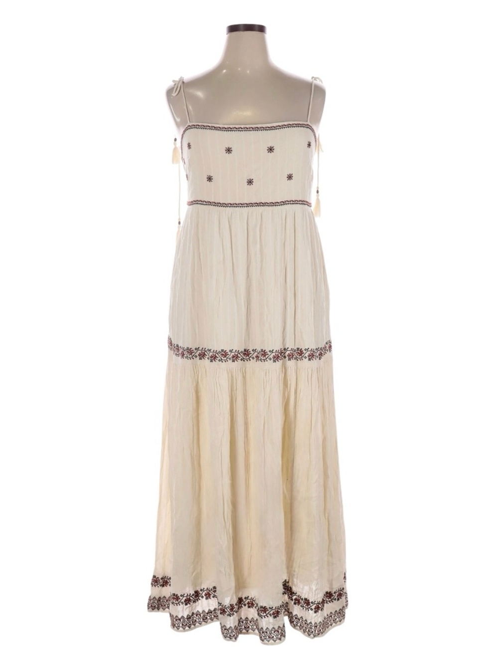Indie Cream Floral Maxi Dress XL Like New